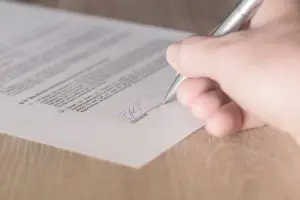 Inscription signature Contrat